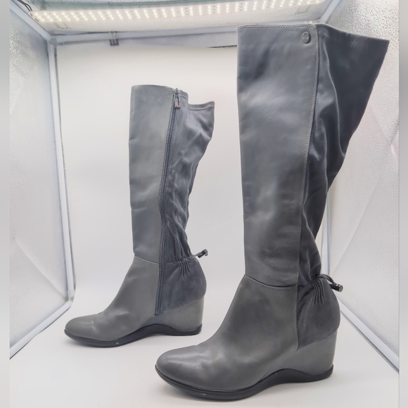 Elegant Calvin Klein Ilisa Sz 9 Gray Women's Boots E7298 - Picture 3 of 8